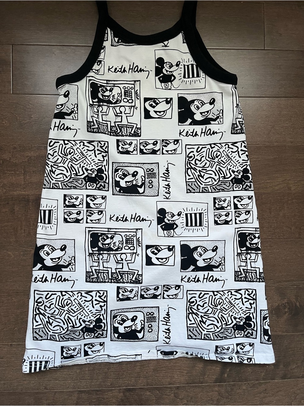 H&M Black & White Graphic Tank Dress for Kids